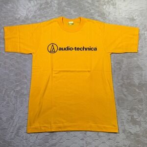 VTG 80s 90s Audio Technica Single Stitch Shirt Sz Lg Made in Japan Deadstock
